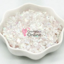 Fulgi de gheata, paiete pentru unghii Cod PFG015 Alb-Pink Mermaid Effect